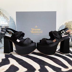 **SOLD**    Vivienne Westwood Satin Platform Sandal size 37